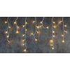 MagicHome Reťaz Icicle 200 LED teplá biela cencúľová jednoduché svietenie 230 V 50 Hz IP44 exteriér osvetlenie