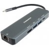 PremiumCord USB-C na HDMI, 2x USB3.2, PD 100W, RJ45 KU31DOCK19