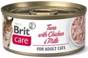 BRIT CARE cat ADULT TUNA chicken milk 70 g