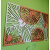 Vyrezávaný obraz na stenu z drevenej preglejky orange 3D efekt KODJAK 3915 PR0299 5 casti