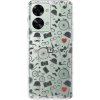 Odolné silikónové puzdro iSaprio - Vintage Pattern 01 - black - OnePlus Nord 2T 5G