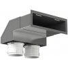 Kovový konektor do steny 90 ° Dalap Flexitech Ø 75 mm