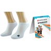 Pánske športové bavlnené členkové ponožky biele, veľ. 44-46