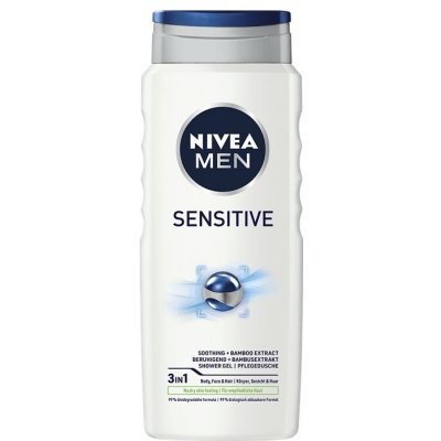Beiersdorf AG NIVEA Men 3v1 Sensitive sprchový gél 500ml