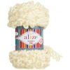 Pletacia priadza Alize PUFFY FINE 062 biela smotanová