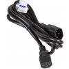 Akyga Napájací kábel IEC C13/C14 250V/50Hz 1.8m