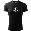 Orientačný beh muž-žena - Pánske tričko Fantasy športové - L ( Čierna )