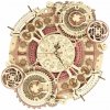 Robotime Rokr 3D dřevěné puzzle Nástěnné hodiny Zodiac 168 ks