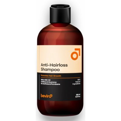 Prírodný šampón pre mužov proti padaniu vlasov Beviro Anti-Hairloss Shampoo - 250 ml (BV315)