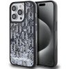 Karl Lagerfeld Liquid Glitter Monogram Gradient pre iPhone 14 Pro Black (KLHCP14LLKLGKCCK)