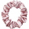 MURU Úzka Saténová Scrunchie gumička - Púdrová Lesklá