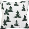 SCANquilt Dekoračný návlek pletený DESIGN LUREX les zelená strieborná 45x45 cm