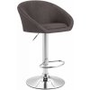 Design-Shop Barová stolička Miami V2 - látka - Tmavo sivá