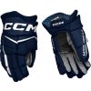 Hokejové rukavice CCM JetSpeed FT880 Navy/White Senior 15 palcov