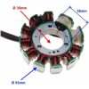 Stator cievky pre motor Kingway150/250cc 93mm 11cievok