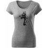 T-ričko Doberman dámske tričko Farba trička: Tmavosivá, Veľkosť: XS