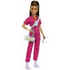 Barbie DELUXE MÓDNA BÁBIKA - V NOHAVOTOM KOSTÝME