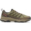 Merrell Speed Eco Wp pánska outdoorová obuv khaki hnedá červená