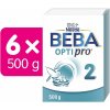 BEBA OPTIPRO® 2 pokračovacie dojčenské mlieko, 6× 500 g