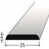 Krycia lišta nastavovaná 4 x 25 x 2400 mm dub