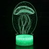 Beling 3D lampa, Medúza, 7 farebná S266