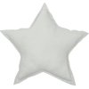 Cotton and Sweets Cotton and Sweets Ľanový vankúš hviezda svetlo šedá 50 cm