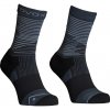 Pánske ponožky Ortovox All Mountain Mid Socks M Veľkosť ponožiek: 39-41 / Farba: čierna/sivá