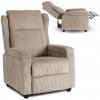 JAKS Polohovacie kreslo béžové menčester Spencer