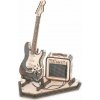 3D puzzle ROBOTIME Roker 3D drevené puzzle Elektrická gitara 140 dielikov (TG605K)