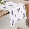 Biante Teflónový behúň na stôl TF-128 Vetvičky levandúľ na bielom 20x120 cm