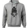 Eat sleep tennis - Oversized mikina pánska Moon - kratšia + širšia - 3XL ( Tmavosivý melír )
