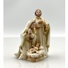 Betlehem: s prvkami zlatej farby - 6 cm - P696