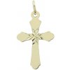 Zlatý prívesok krížik P8 (585/1000) 0.5 g