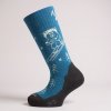 ActiveKids - detské funkčné oblečenie a doplnky ActiveKids detské hrubé lyžiarske merino podkolienky so vzorom Medveď Farba: Petrolejová, Veľkosť: 29-33 XS