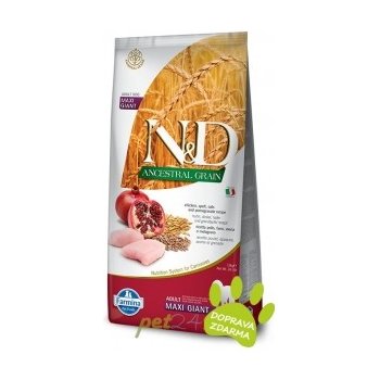 N&D dog LG Adult Medium & maxi chicken & pomegranate 12 kg