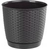 Prosperplast Kvetináč Ratolla Round 25 cm umbra