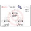 Sada brzdových platničiek, vždy 4 kusy v sade BREMBO P 28 038 (P28038)