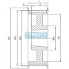 Remenica TB 44 H 200 optibelt ZRS na Taper Lock