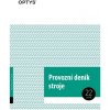 Optys 1234 provozní deník stroje