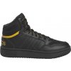 Chlapčenské členkové tenisky adidas, HOOPS 3.0 MID K čierna,žltá 30