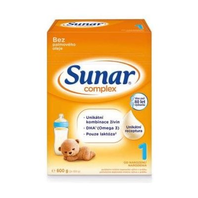 Sunar Complex 1 počiatočná mliečna výživa (od narodenia) (inov.2020) 1x600 g