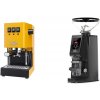 Gaggia Classic E24, yellow + Eureka Atom W 65 Casa, black