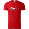 Gitara príroda - Tričko z organickej bavlny - 2XL ( Červená )