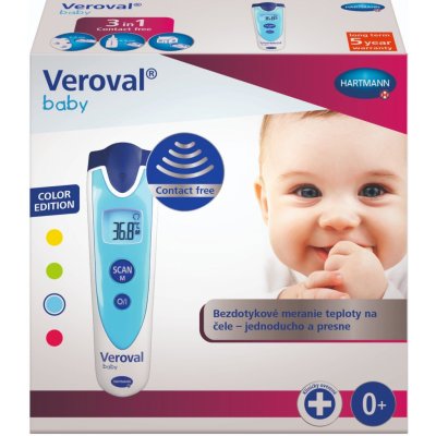 Hartmann VEROVAL Baby Bezdotykový infračervený teplomer digitálny, modrý