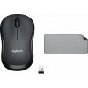 Logitech M220 Silent Mouse (910-004878) + řada Studio – STŘED ŠEDÁ (956-000052)