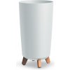 PROSPERPLAST Kvetináč GRACIA TUBUS SLIM 23,9cm biely