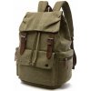 Canvasio plátený canvas retro batoh Adventure Zelený 23L