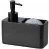 Wenko | WENKO 55076100 - Dávkovač mydla BLACK OUTDOOR KITCHEN 14,5x14,3 cm čierny | WE0553