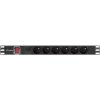 Lanberg ROZDĚLOVACÍ ZÁSUVKA DO RÁMU PDU 19 1U 16A 6X 230V PL 2M ČERNÝ C14