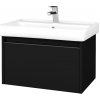 Dreja Kúpeľňová skrinka BONO SZZ 70 (umývadlo Q) - N03 Graphite / Úchytka T34 / N03 Graphite